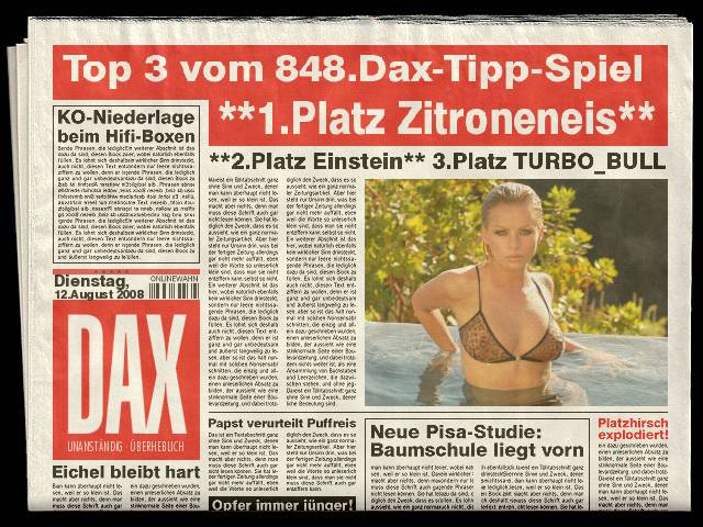 850.DAX-Tipp-Spiel **Do** 14.08.08-17.45 Uhr 179809