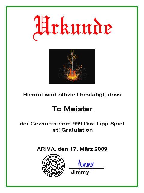 1000.DAX Tipp-Spiel Do,19.03.09.17.45 Uhr 222868