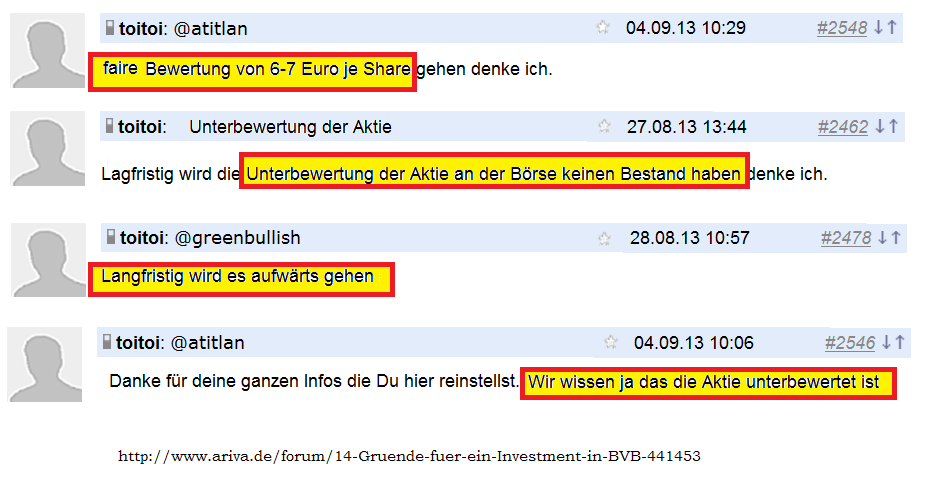 BVB keine lohnende Aktie !! 648985