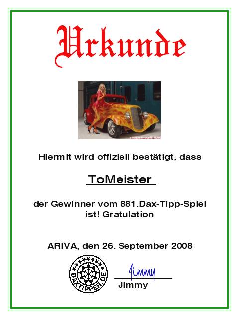 883.DAX Tipp-Spiel *Dienstag* 30.09.08, 17.45 Uhr 189219