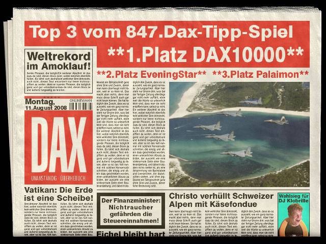 849.DAX-Tipp-Spiel *Mittwoch* 13.08.08-17.45 Uhr 179605