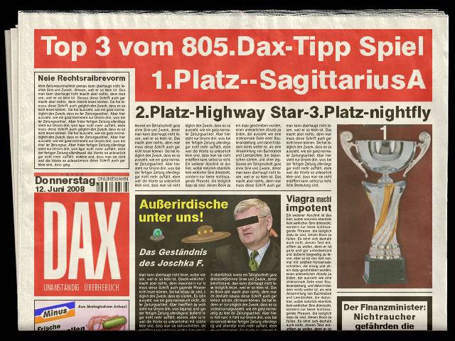 806.DAX Tipp-Spiel, Freitag, 13.06.08, 17:45 Uhr 168703