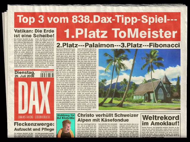 839.DAX Tipp-Spiel, Mittwoch, 30.07.08, 17.45 Uhr 177309