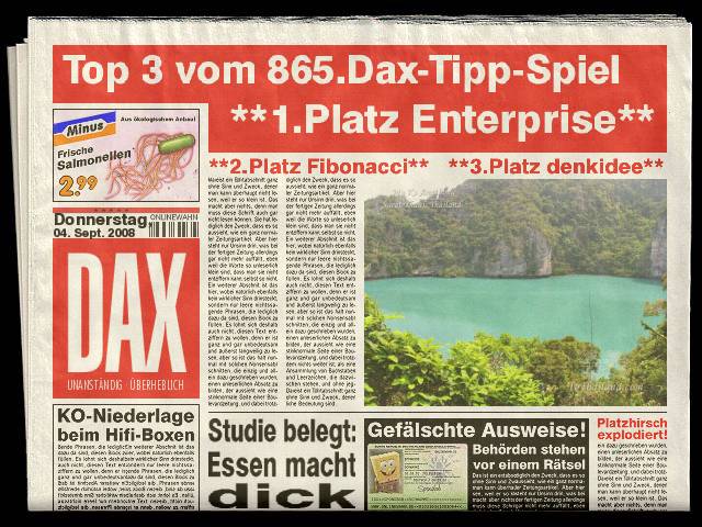 866.DAX Tipp-Spiel *Freitag* 05.09.08, 17.45 Uhr 184342