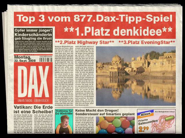 879.DAX Tipp-Spiel *Mittwoch* 24.09.08, 17.45 Uhr 188065
