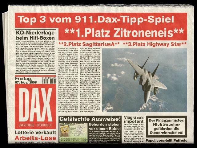 912.DAX Tipp-Spiel *Montag* 10.11.08, 17.45 Uhr 197917