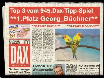 947.DAX Tipp-Spiel, Montag, 5.1.09, 17.45 Uhr 208094