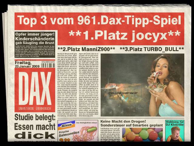 962.DAX Tipp-Spiel,Montag,26.01.09, 17.45 Uhr 212319