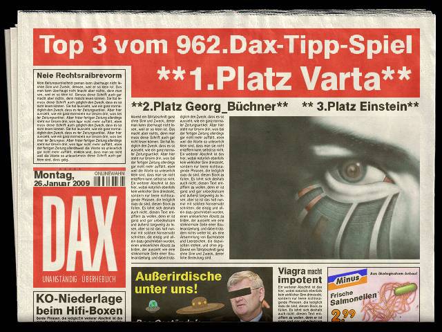 964.DAX Tipp-Spiel,Mittwoch,28.01.09, 17.45 Uhr 212794