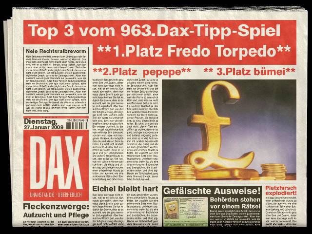 965.DAX Tipp-Spiel,Do,29.01.09, 17.45 Uhr 213025