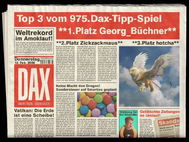 977.DAX Tipp-Spiel Montag,16.02.09.17.45 Uhr 216279