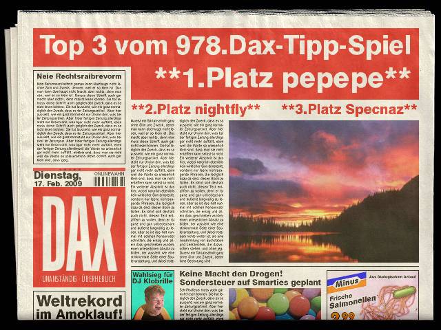 979.DAX Tipp-Spiel Mittwoch,18.02.09.17.45 Uhr 216947