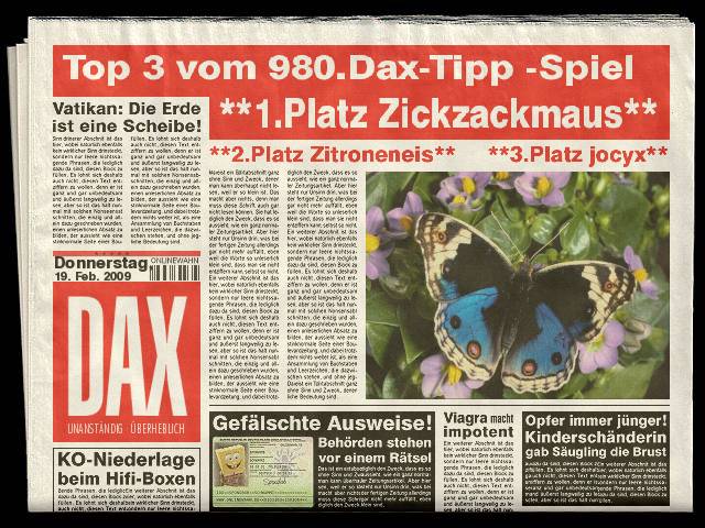 981.DAX Tipp-Spiel Freitag,20.02.09.17.45 Uhr 217477