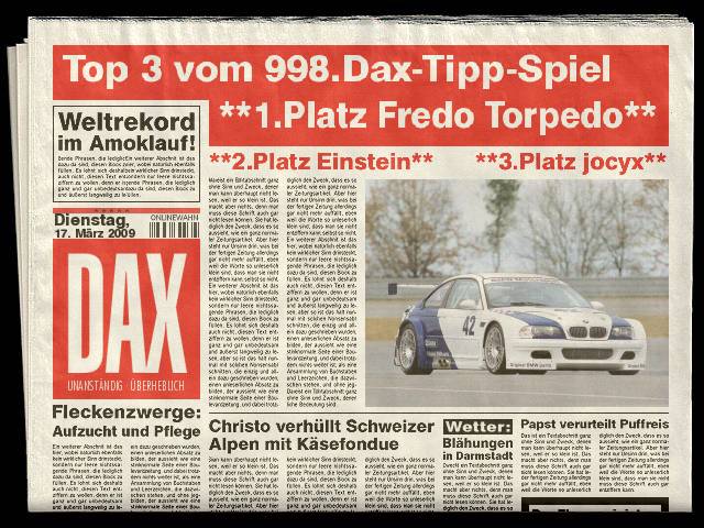 999.DAX Tipp-Spiel Mittwoch,18.03.09.17.45 Uhr 222637