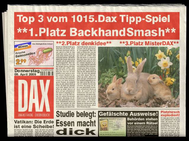 1017.DAX-Tipp-Spiel, Mittwoch 15.04.09 227022