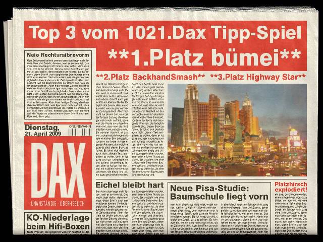 1023.DAX-Tipp-Spiel, Donnerstag 23.04.09 228671