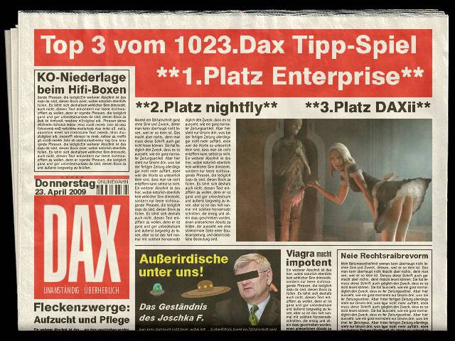 1025.DAX-Tipp-Spiel, Montag 27.04.09 229144