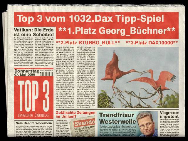 1034.DAX-Tipp-Spiel, Montag 11.05.09 231776