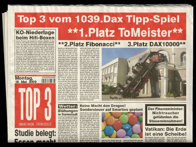 1041.DAX-Tipp-Spiel, Mittwoch 20.05.09 233675
