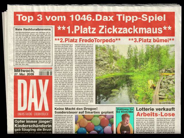 1048.DAX-Tipp-Spiel, Freitag 29.05.09 235405