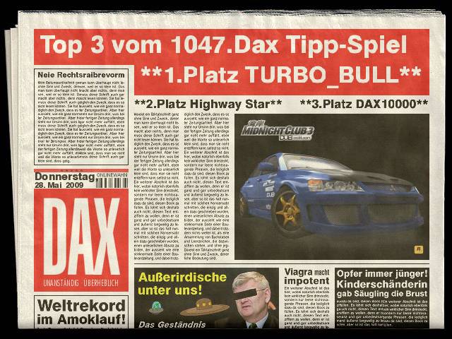 1049.DAX-Tipp-Spiel, Montag 01.06.09 235629