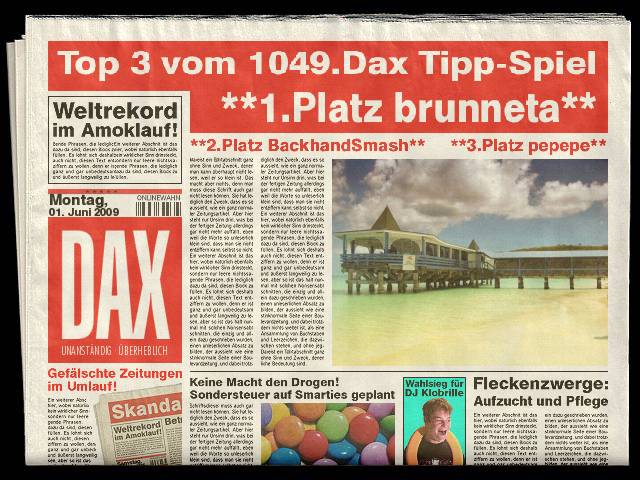 1050.DAX-Tipp-Spiel, Dienstag 02.06.09 236178