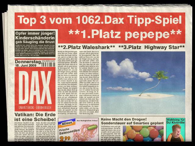 1064.DAX-Tipp-Spiel, Montag 22.06.2009 239645