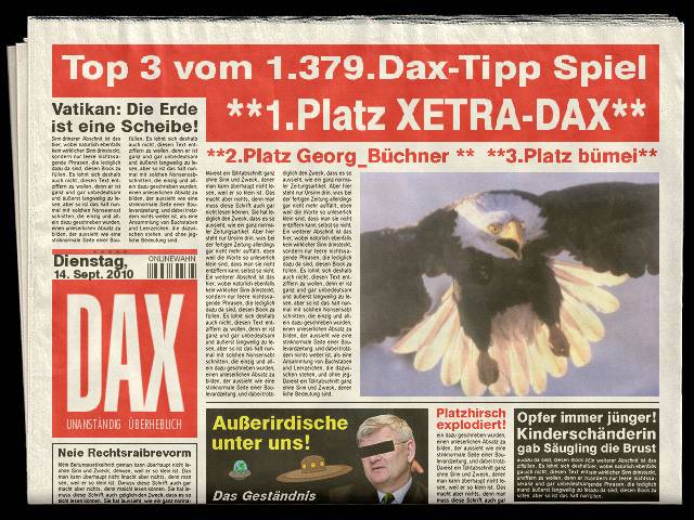 1.380.DAX Tipp-Spiel, Mittwoch, 15.09.10 345034