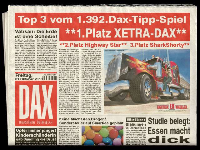 1.393.DAX Tipp-Spiel, Montag, 04.10.10 348788