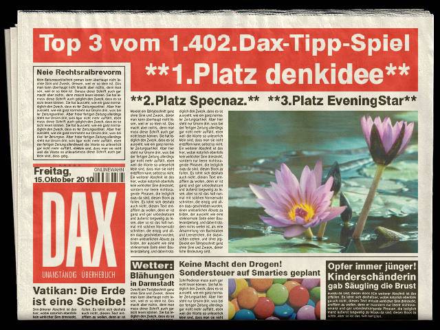1.403.DAX Tipp-Spiel, Montag, 18.10.10 351605