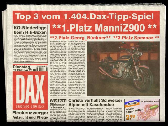 1.405.DAX Tipp-Spiel, Mittwoch, 20.10.10 352295