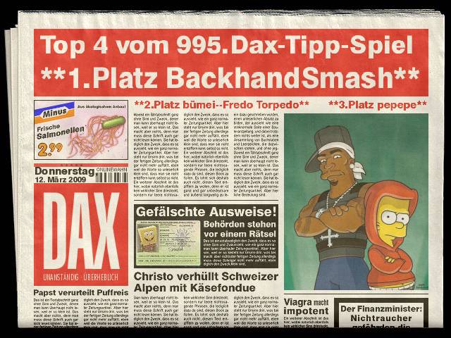 997.DAX Tipp-Spiel Montag,16.03.09.17.45 Uhr 221784