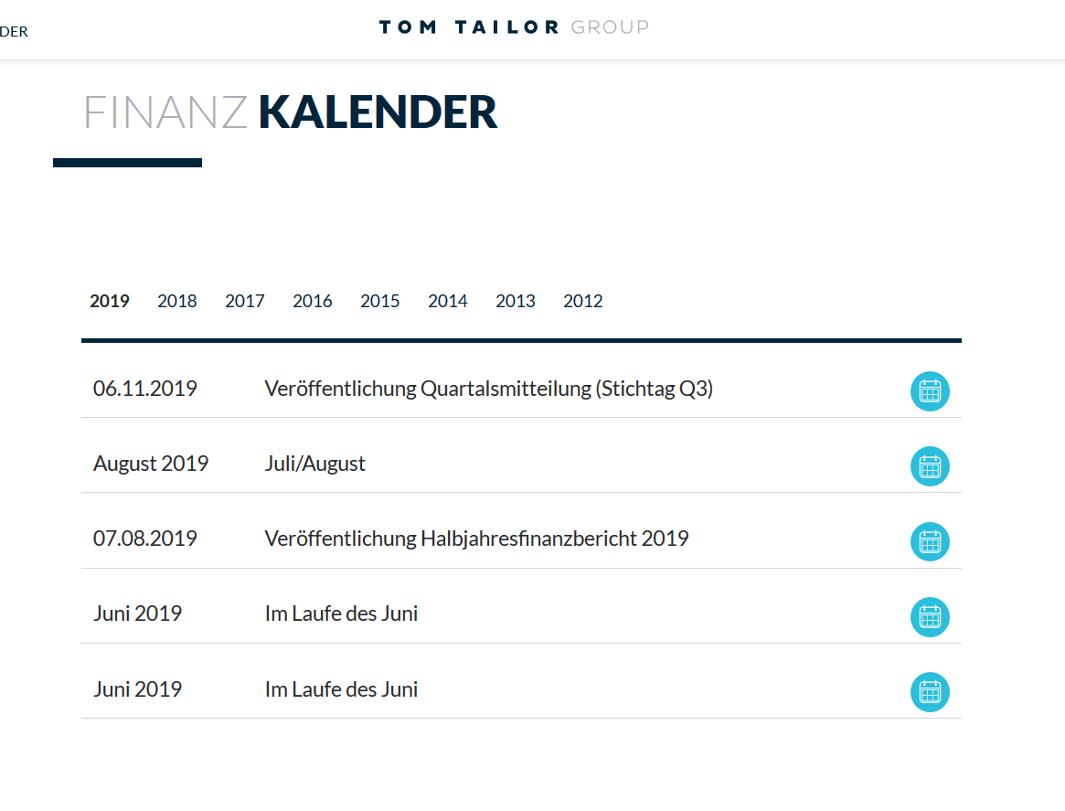 Tom Tailor Holding AG 1108676