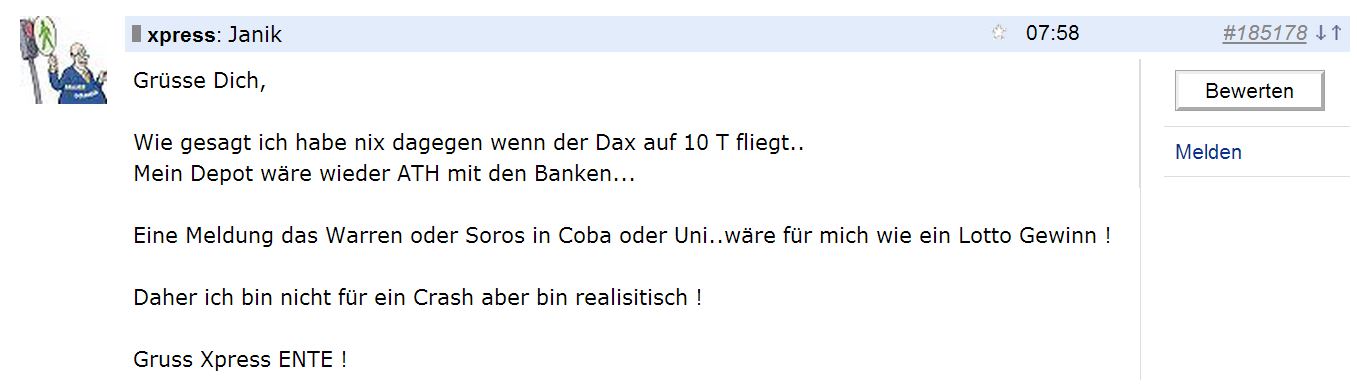 DAX 2014 strong long! Spiel mit offenen Karten! 698061