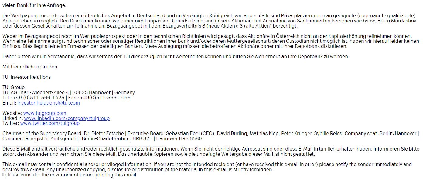 TUI 2007: Erholung oder Zerschlagung? 1366071