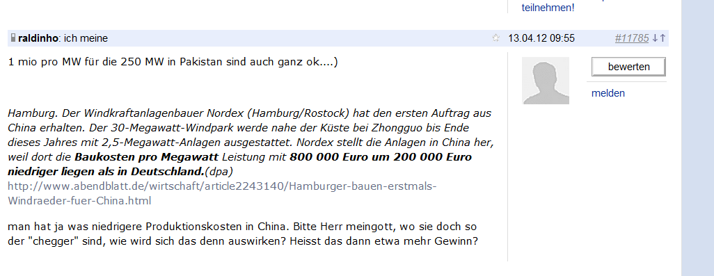 Norde Pro und Kontra 501078