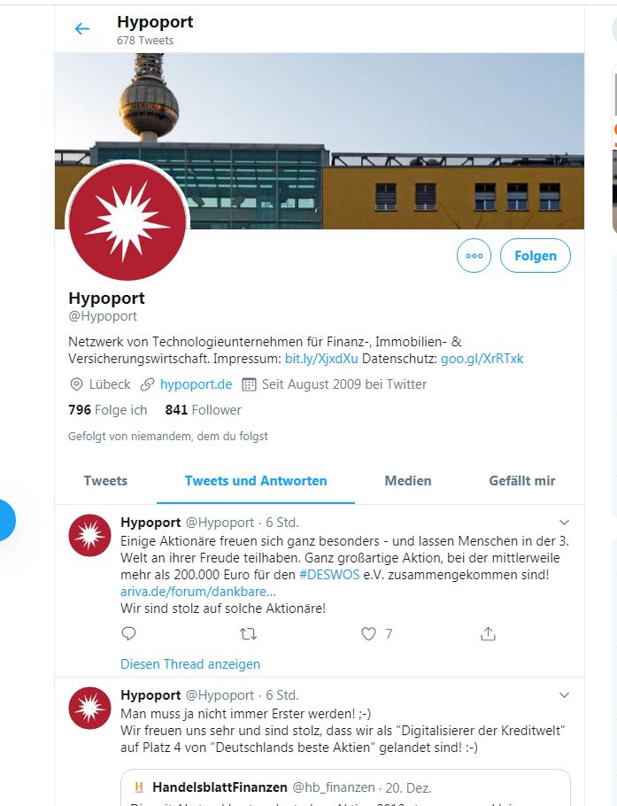 Hypoport - Kurschancen mit dem Finanzvertrieb 2.0 1150655