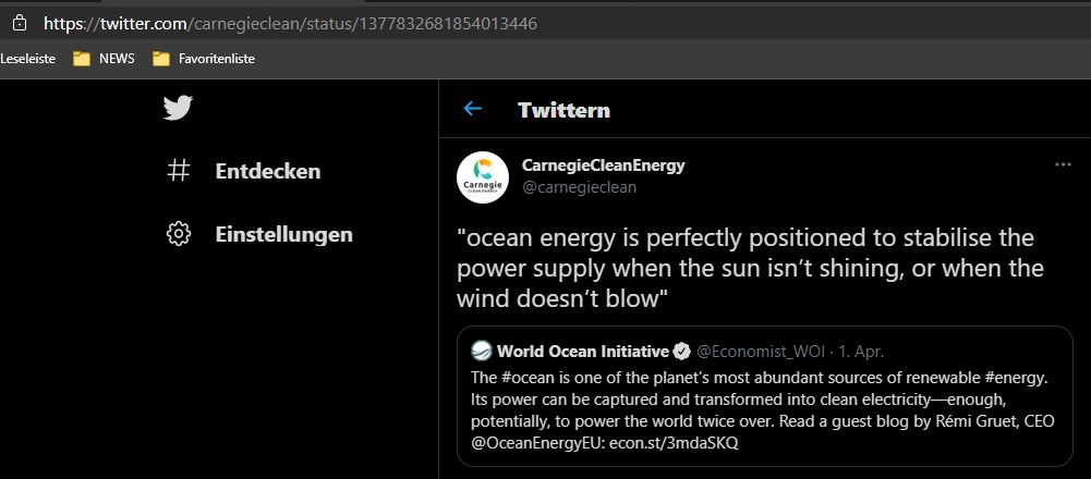 Carnegie Clean E: Netzausbau erneuerbarer Energien 1244722