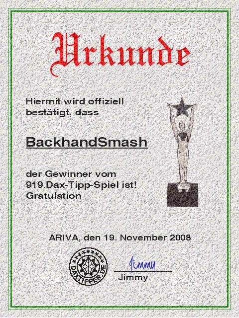 921.DAX Tipp-Spiel *Freitag* 21.11.08, 17.45 Uhr 200714