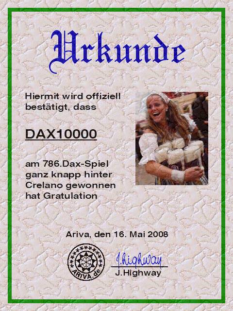 787.DAX Tipp-Spiel, Montag, 19.05.08, 17:45 Uhr 164003