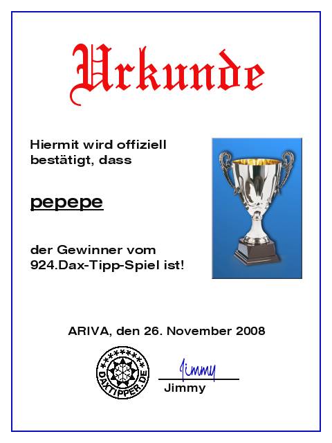 926.DAX Tipp-Spiel *Freitag* 28.11.08, 17.45 Uhr 202153