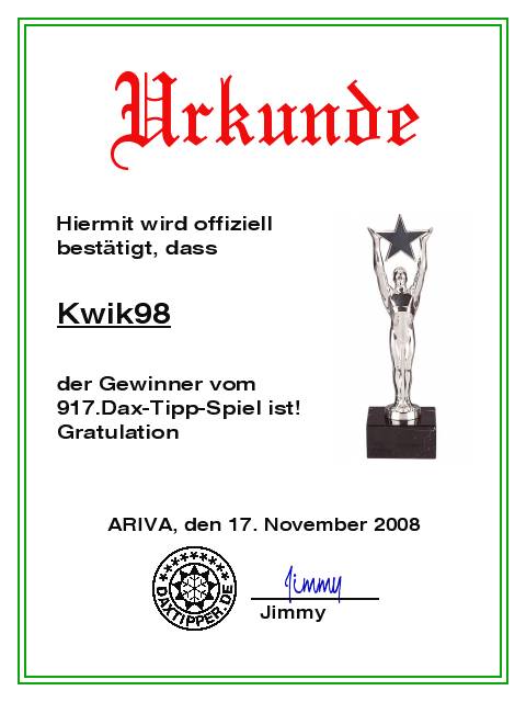 919.DAX Tipp-Spiel *Mitwoch* 19.11.08, 17.45 Uhr 200249