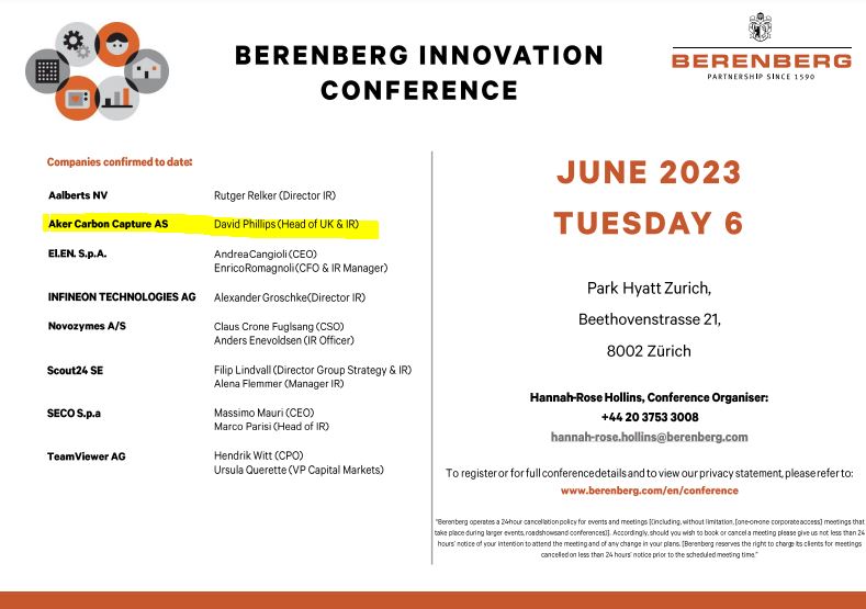 Aker Carbon Capture ASA für die Klimaziele 1375334