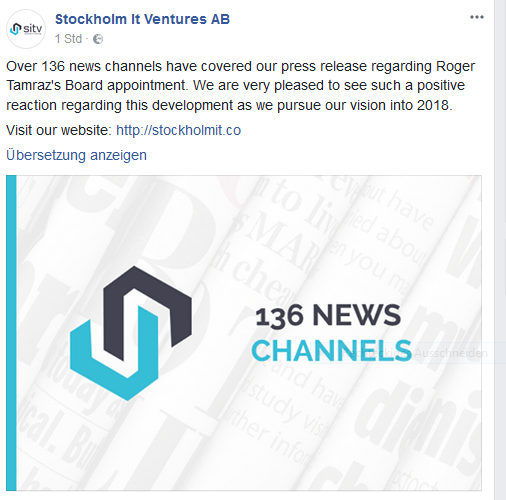 Blockchain -neue Kursrakete? WKN A116BG Stockholm 1036443