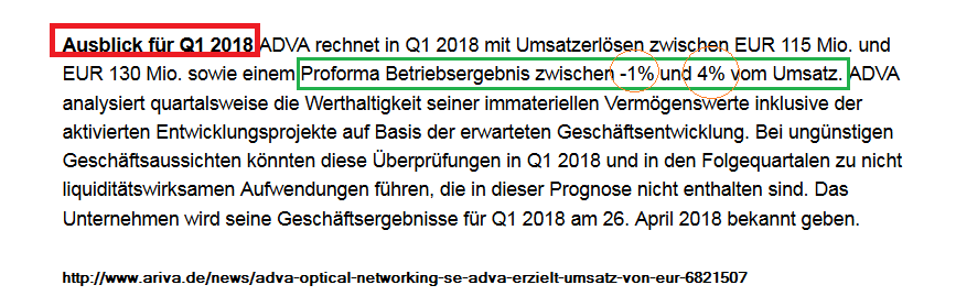 Adva ein Diamant am Investoren Himmel 1042059