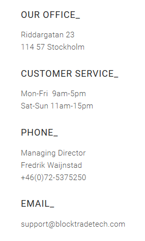 Blockchain -neue Kursrakete? WKN A116BG Stockholm 1067826