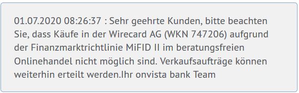kann Wirecard nicht mehr verkaufen !!?? 1188422