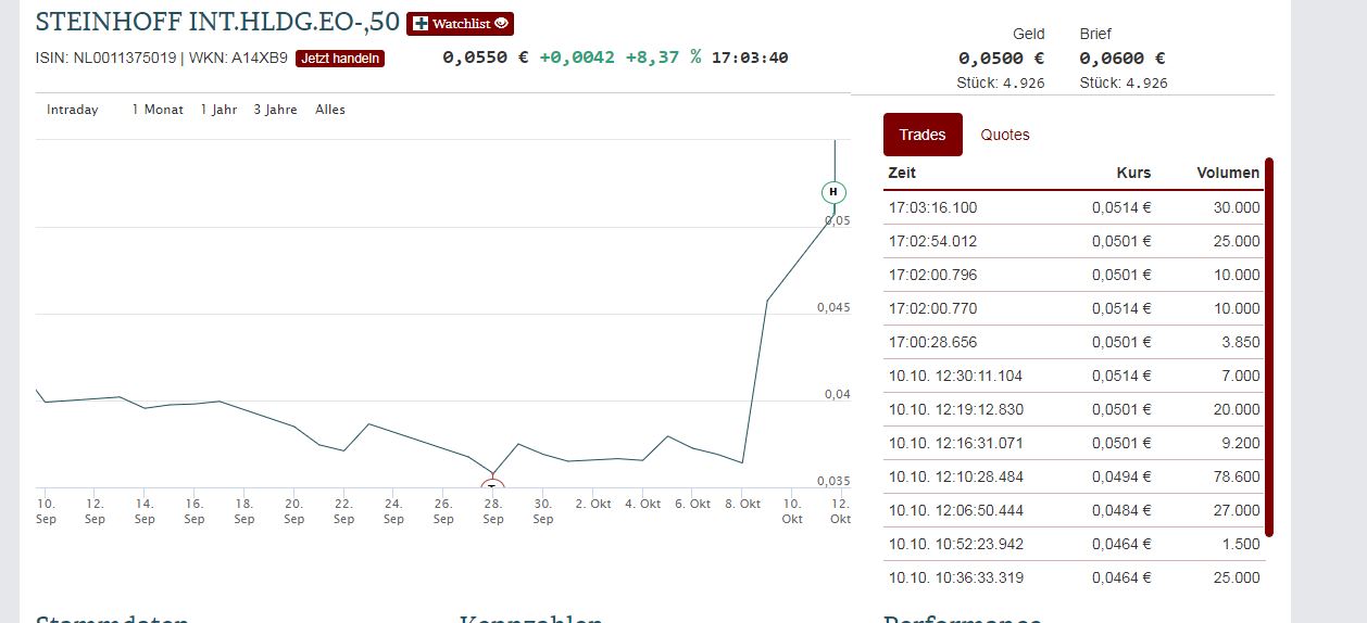 Steinhoff International Holdings N.V. 1206065