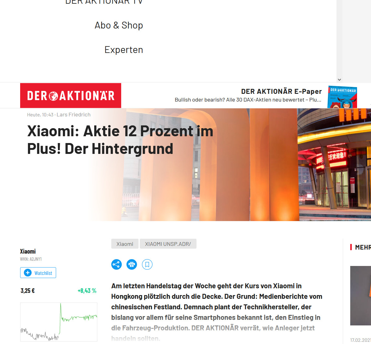 Xiaomi - Hightech aus dem Reich der Mitte 1234803