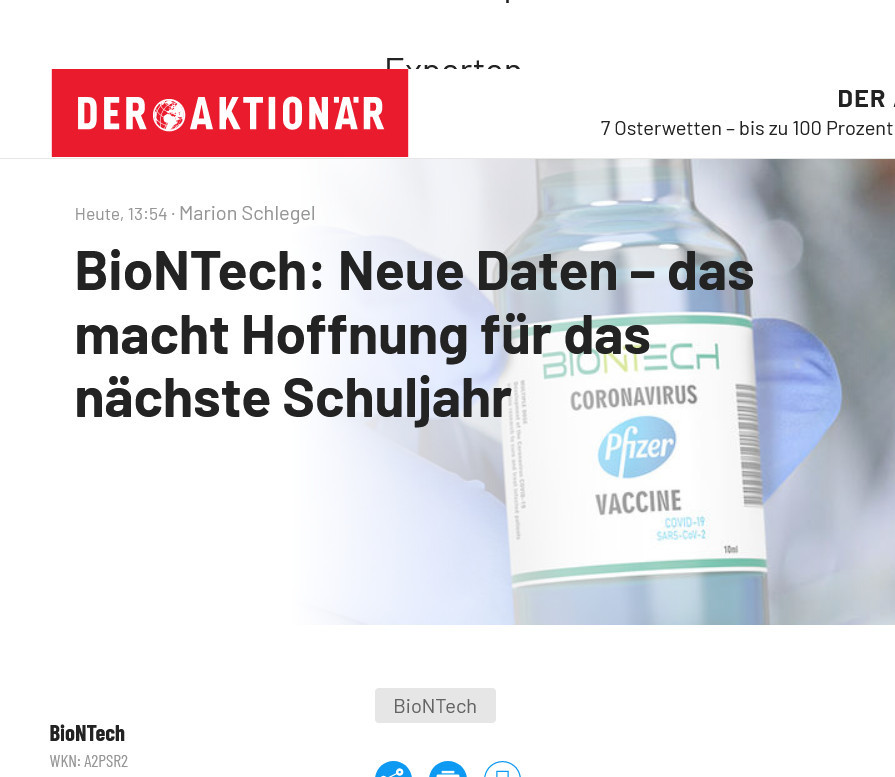 Biontech & MRNA: Revolution in der Pharmaindustrie 1243644